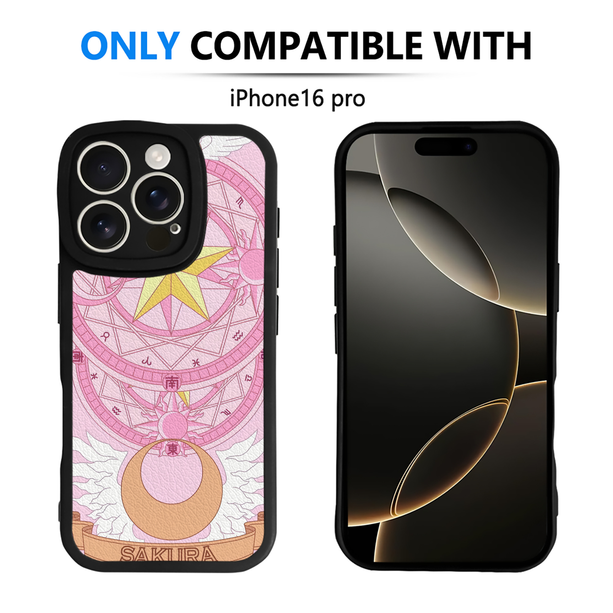 （画像用） 美少女戦士セーラームーン Sailor Moon 【iPhone 16シリーズ対応】シリコンスマホケース（レザー調） 材質：シリコン